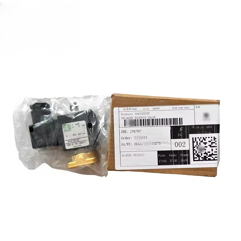 1641002330 Injap Solenoid untuk Atlas Copco Air Compressor Bahagian Asal