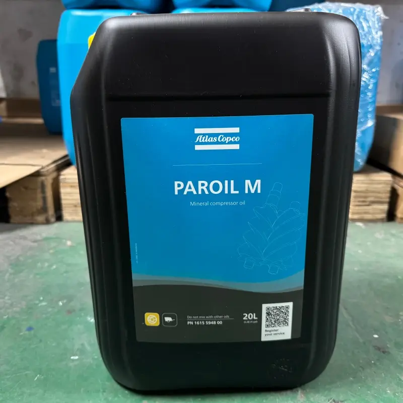 Minyak Atlas Copco 1615594800 Paroil M Mineral Lubricant untuk Pemampat Mudah Alih Tulen