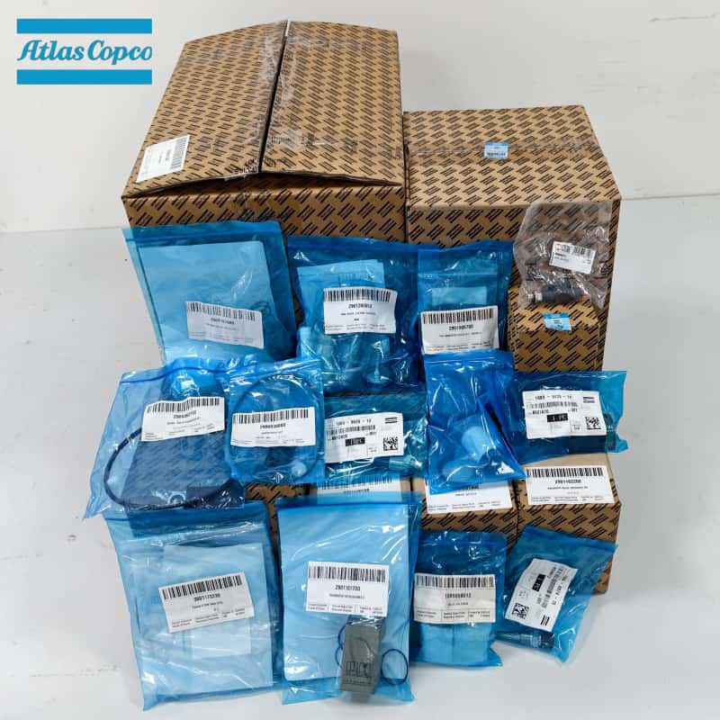 Atlas Copco Alat Ganti Pemampat Udara Tulen Asal Pemisah Minyak Injap Pemunggah Pemuat Servis Kit Penderia Longkang EWD