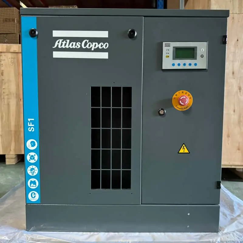 Atlas Copco SF1 Pemampat Udara Tatal Bebas Minyak 15 kW 2HP Kelas 0 Diperakui Tulen