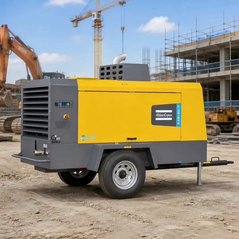 Atlas Copco X-Air+600-17 Pemampat Diesel Mudah Alih 154kW Tulen
