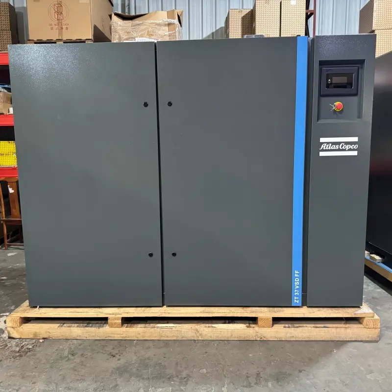 Atlas Copco ZT 37 VSD FF Pemampat Skru Bebas Minyak 37KW 50HP Kelas Pengering 0 Tulen